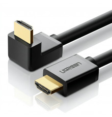 Видеокабель | HDMI 4K | UGREEN HD103 |  2 метра (угловой 90°)
